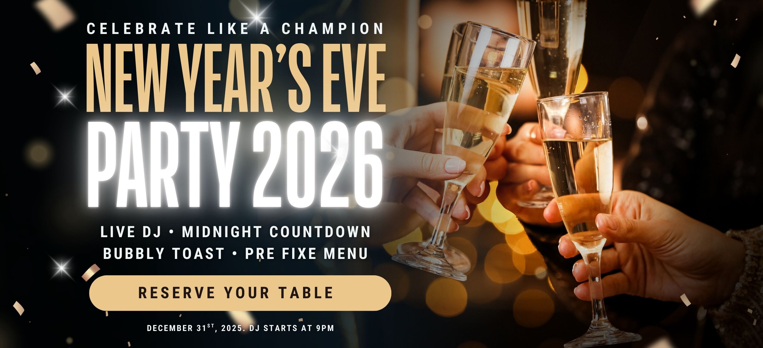 NBA Courtside Restaurant New Year's Eve Party