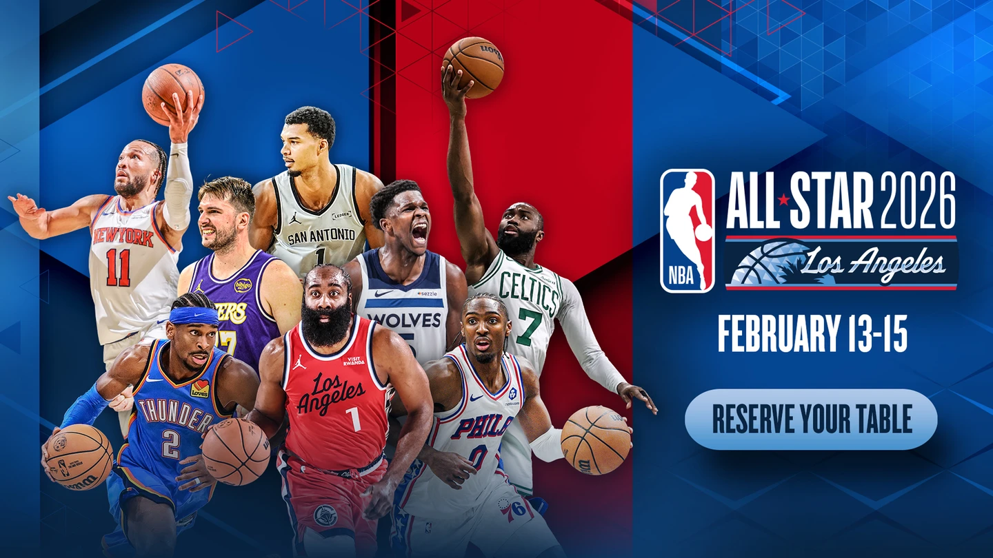 Watch NBA All Star game at NBA Restaurant - Reserve your table now